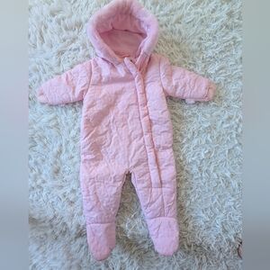 Rothschild Baby Snowsuit  Hooded Zip-up in Pink size 12 months